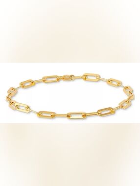 Giani Bernini Polished Paperclip Bracelet in 18K Gold over Sterling Silver